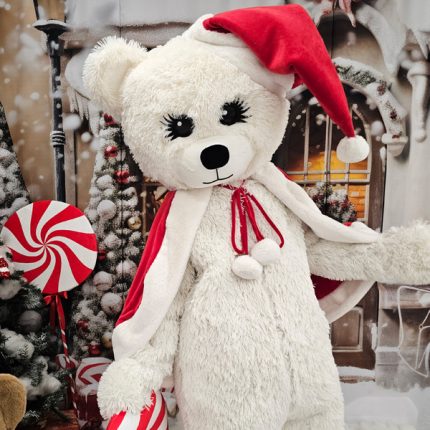 Christmas Teddy Bear Mascot Costume, Adult Mascot Costume, Party Mascot Costume, Event Teddy Mascot Costume, Birthday Party Costume, Luxury Mascot Costume