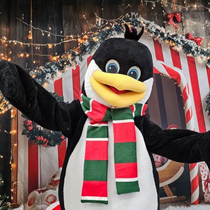 Christmas Penguin Mascot Costume, Adult Mascot Costume, Party Mascot Costume, Event Mascot Costume, Birthday Party Costume, Luxury Mascot Costume