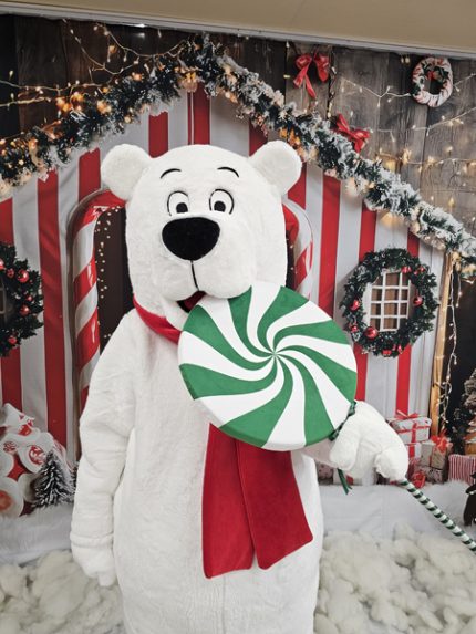 White Bear Mascot Costume, Adult Mascot Costume, Party Mascot Costume, Event Mascot Costume, Birthday Party Costume, Luxury Mascot Costume