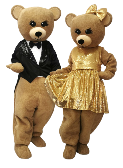 Fancy Teddy Bear Mascot Costume, Adult Mascot Costume, Party Mascot Costume, Event Mascot Costume, Birthday Party Costume, Luxury Costume