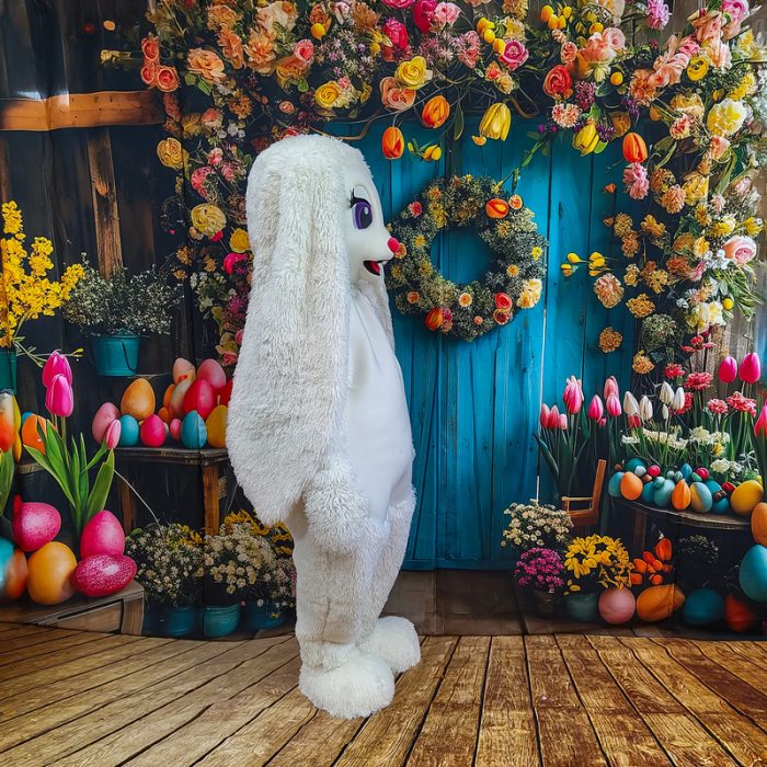 Easter Bunny Mascot Costume, Adult Mascot Costume, Party Mascot Costume, Event Mascot Costume, Birthday Party Costume, Luxury Mascot Costume - Image 7