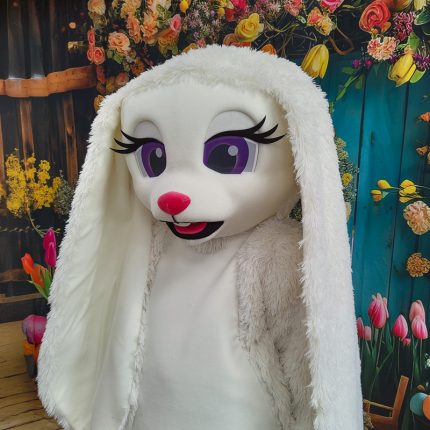 Easter Bunny Mascot Costume, Adult Mascot Costume, Party Mascot Costume, Event Mascot Costume, Birthday Party Costume, Luxury Mascot Costume