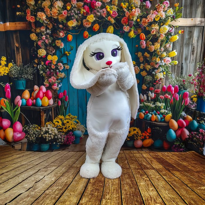 Easter Bunny Mascot Costume, Adult Mascot Costume, Party Mascot Costume, Event Mascot Costume, Birthday Party Costume, Luxury Mascot Costume - Image 5