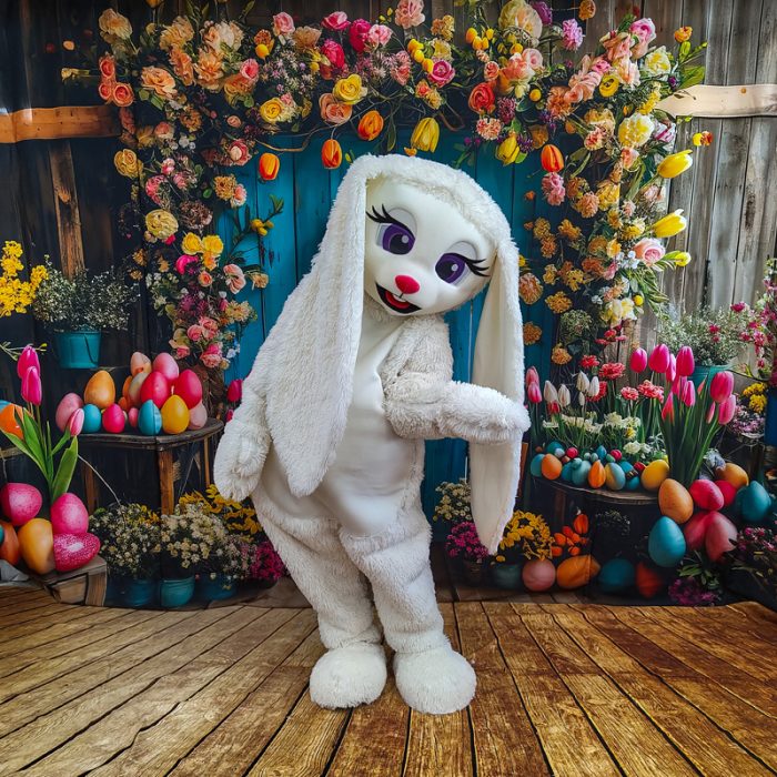 Easter Bunny Mascot Costume, Adult Mascot Costume, Party Mascot Costume, Event Mascot Costume, Birthday Party Costume, Luxury Mascot Costume - Image 6