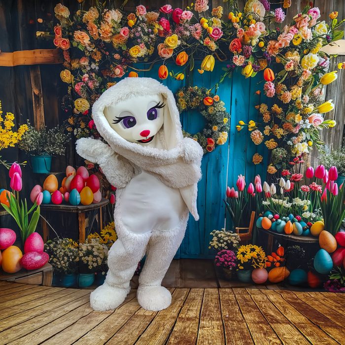Easter Bunny Mascot Costume, Adult Mascot Costume, Party Mascot Costume, Event Mascot Costume, Birthday Party Costume, Luxury Mascot Costume - Image 10