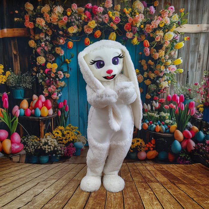 Easter Bunny Mascot Costume, Adult Mascot Costume, Party Mascot Costume, Event Mascot Costume, Birthday Party Costume, Luxury Mascot Costume - Image 4