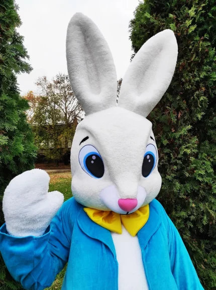 Easter Bunny Mascot Costume, Adult Mascot Costume, Party Mascot Costume, Event Mascot Costume, Birthday Party Costume, Luxury Mascot Costume