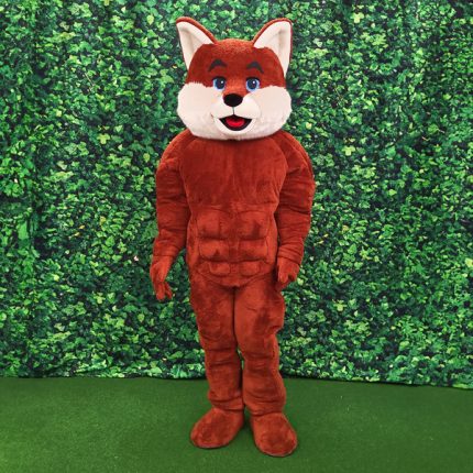 Strong Fox Mascot Costume, Adult Mascot Costume, Party Mascot Costume, Event Mascot Costume, Birthday Party Costume, Luxury Mascot Costume