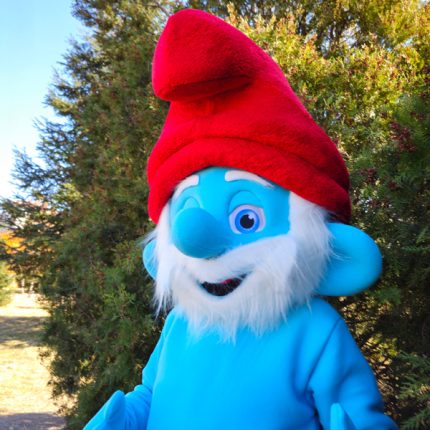 Papa Smurf Mascot Costume, Adult Mascot Costume, Party Mascot Costume, Event Mascot Costume, Birthday Party Costume, Luxury Mascot Costume