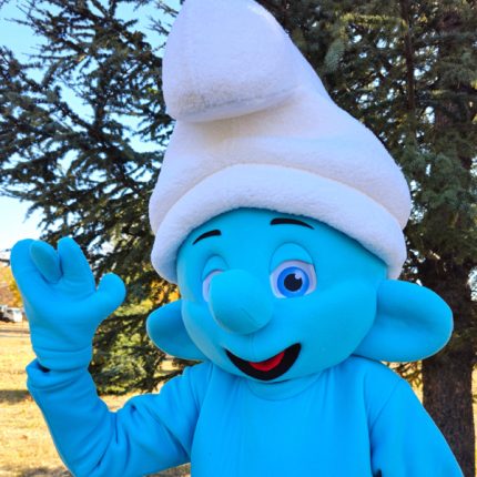 Clumsy Smurf Mascot Costume, Adult Mascot Costume, Party Mascot Costume, Event Mascot Costume, Birthday Party Costume, Luxury Mascot Costume